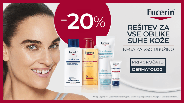 Izdelki za nego suhe kože Eucerin -20%