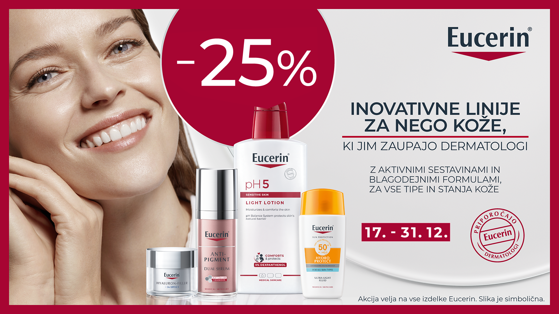 Celotna linija Eucerin -25%