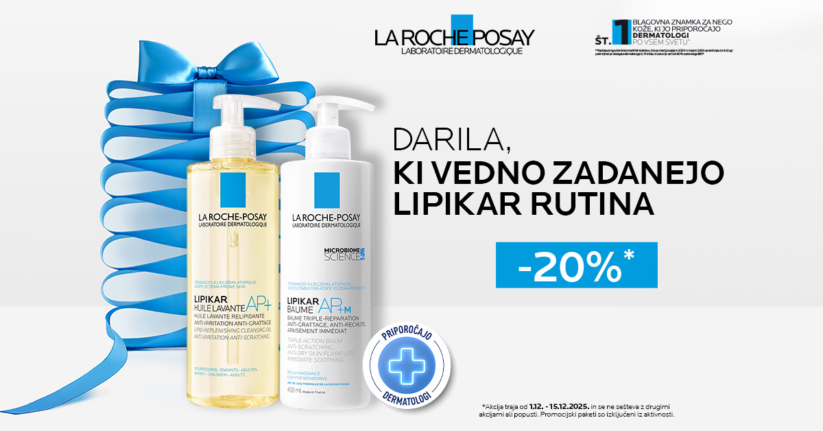 LaRoche Posay Lipikar celotna linija -20%