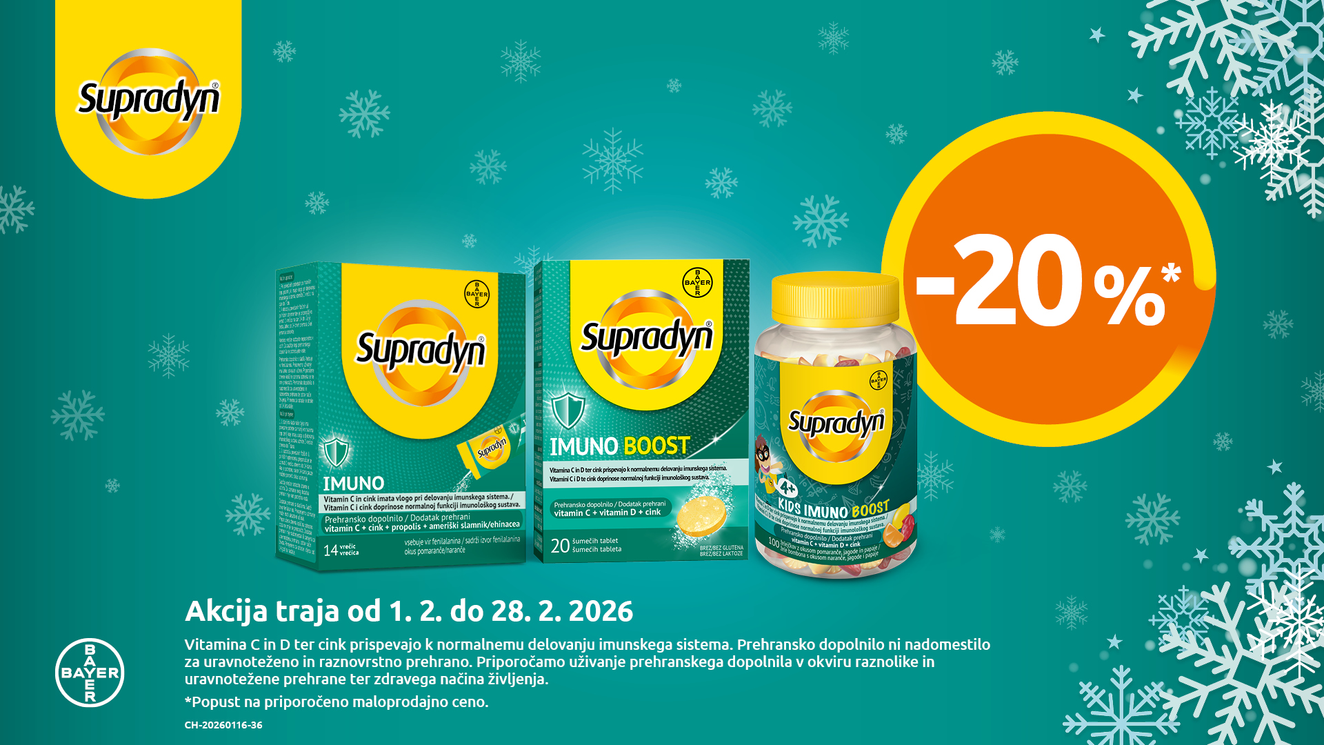 Izdelki Supradyn Imuno -20%