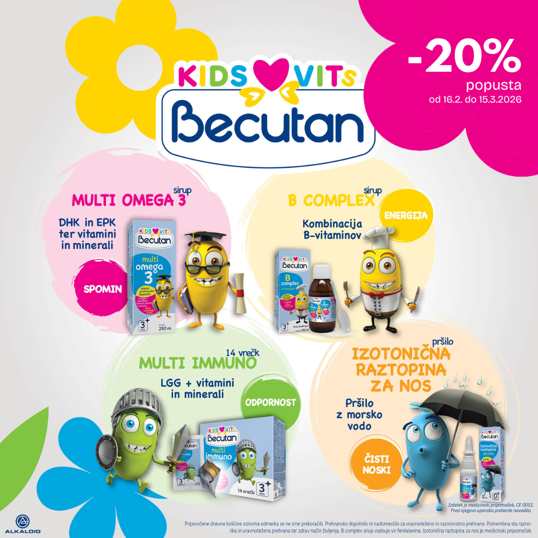 Izbrani izdelki Becutan Kids Vits -20%