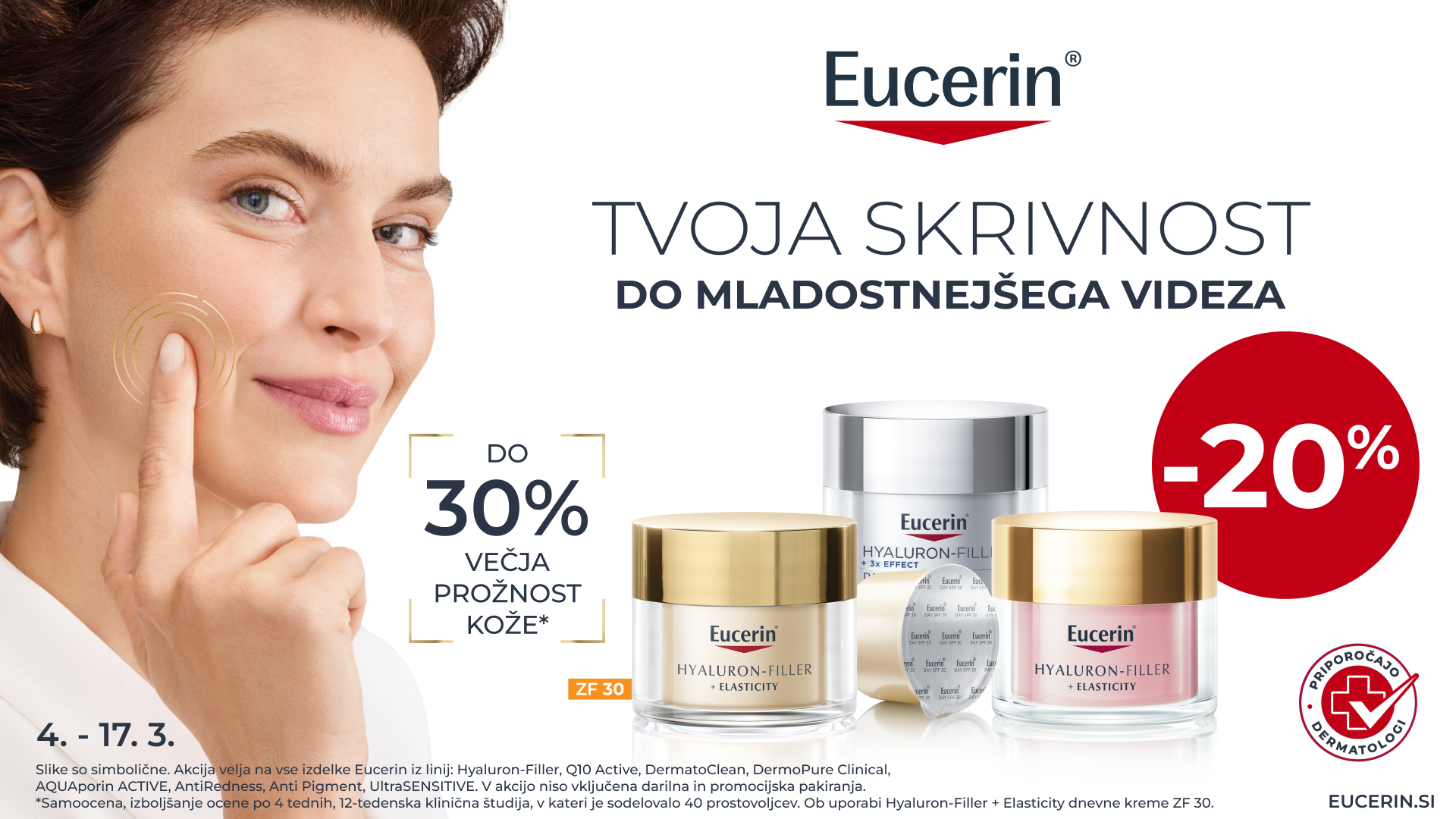 Eucerin nega obraza -20%