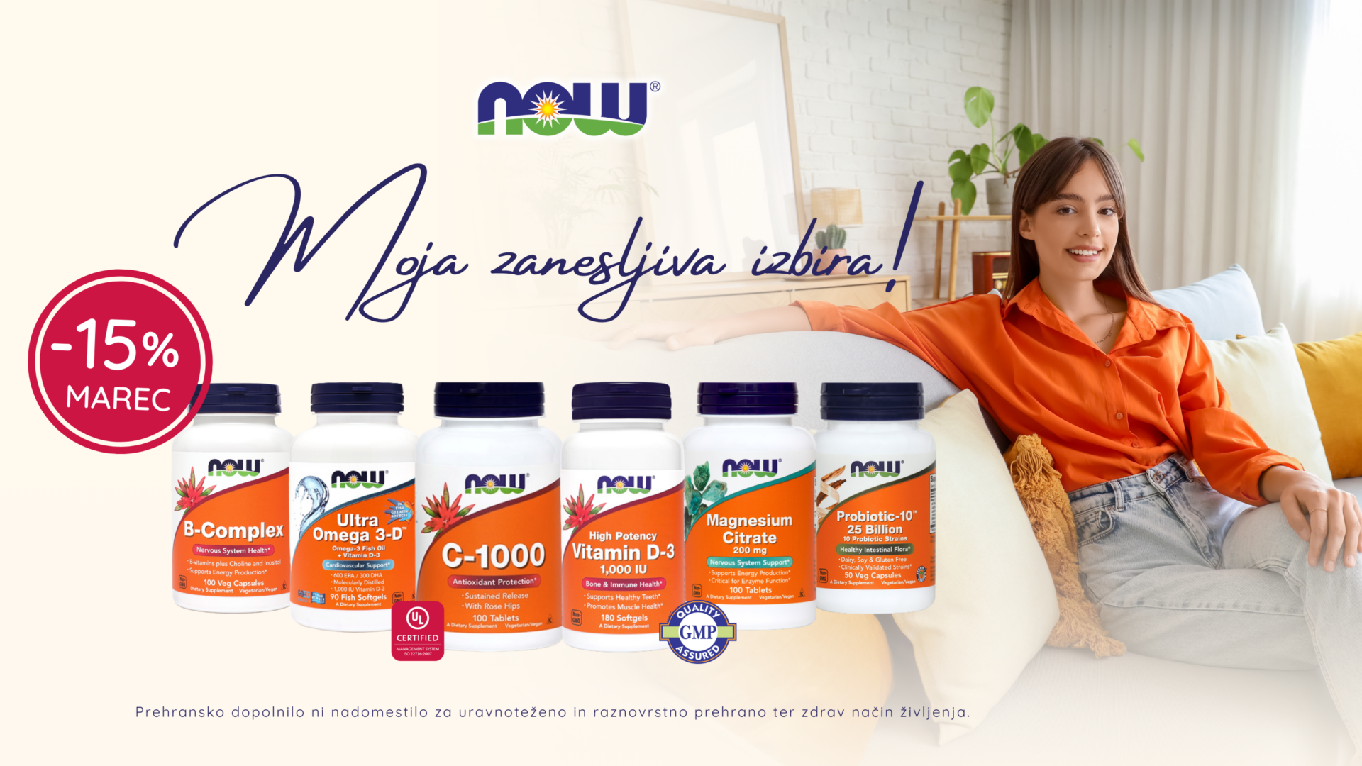 Prehranska dopolnila NOW -15%