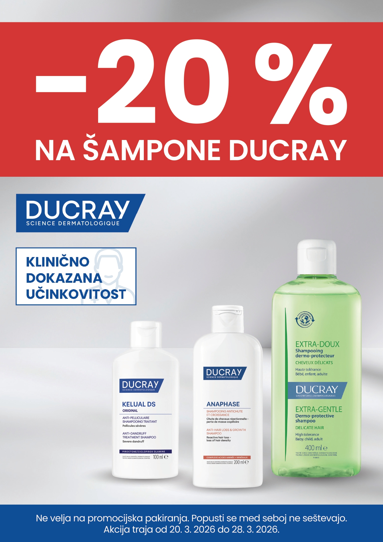 Ducray šamponi -20%