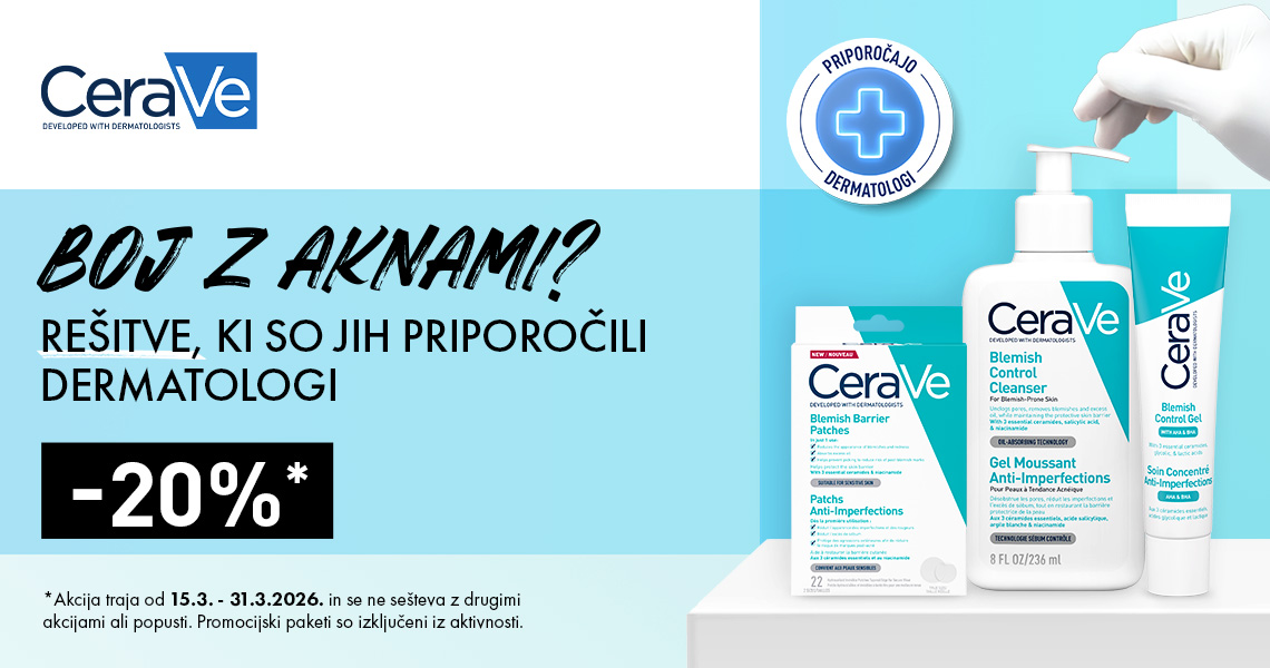 Izdelki CeraVe proti aknam -20%
