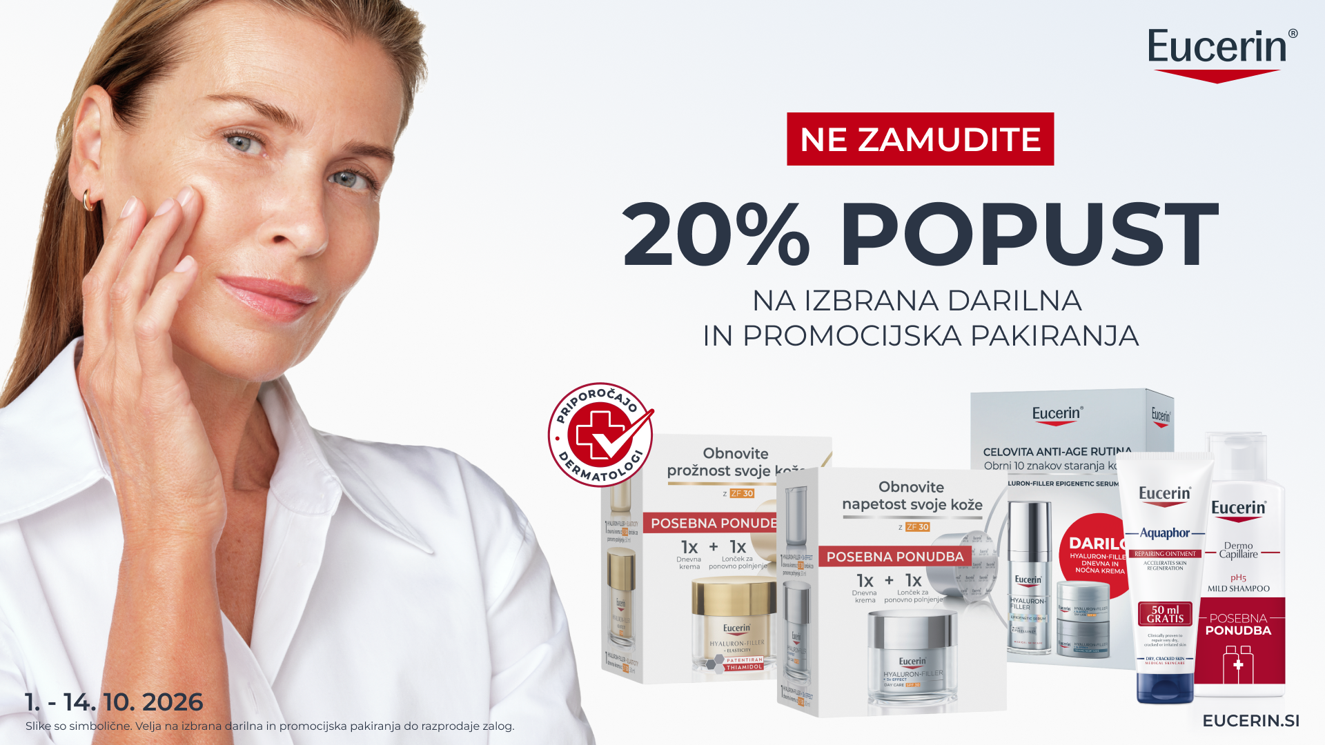 Izbrani darilni paketi Eucerin -20%